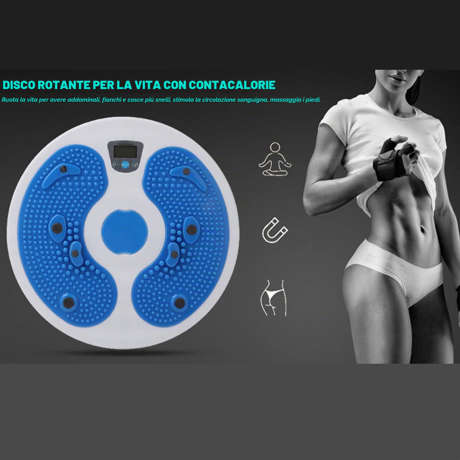 Twist Board Twist Waist, Disco Twist per Gli Esercizi di Torsione di Vita e Fianchi per allenamento aerobico per Il Fitness e L'allenamento