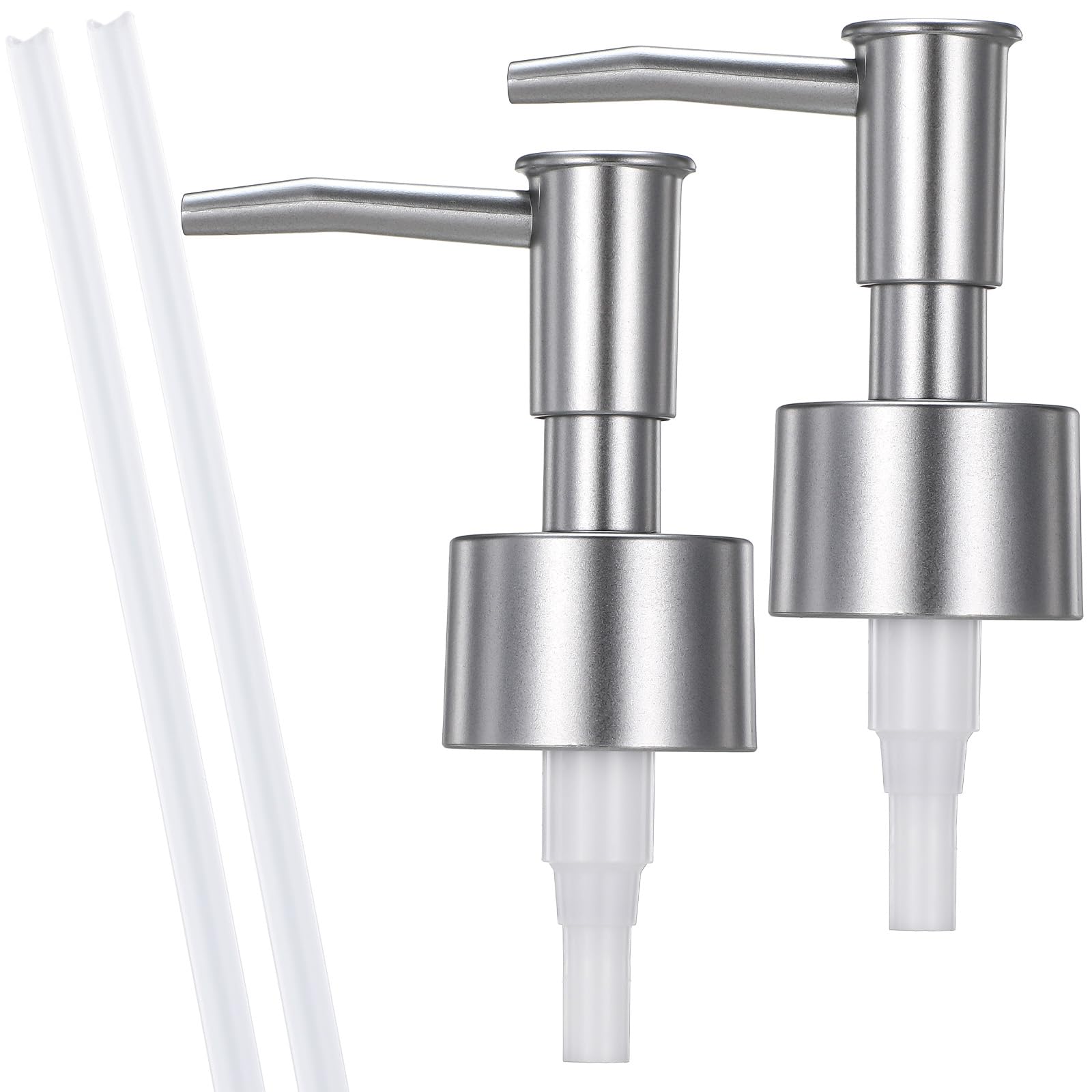 Confezione Da 2 Pompe Per Dispenser Sapone Oro – Ricambio Universale Con Tubo, Adatto A Collo 2,5 Cm - 2