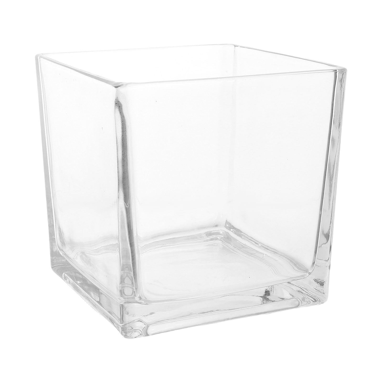 Vase en verre épais Operitacx transparent de haute qualité décoratif moderne