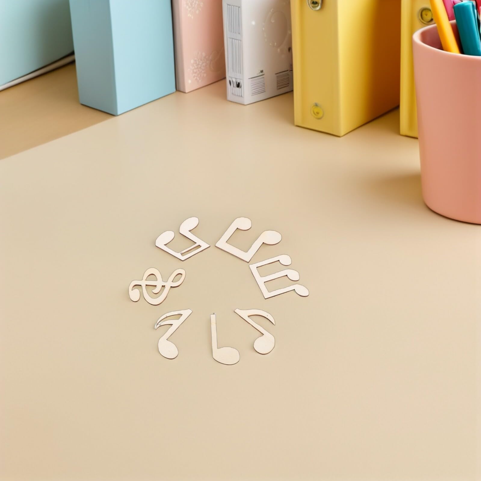 DOITOOL 100 piezas Notas Musicales Madera sin Terminar para Manualidades Decoración Fiestas Pintura Infantil Creatividad Familiar