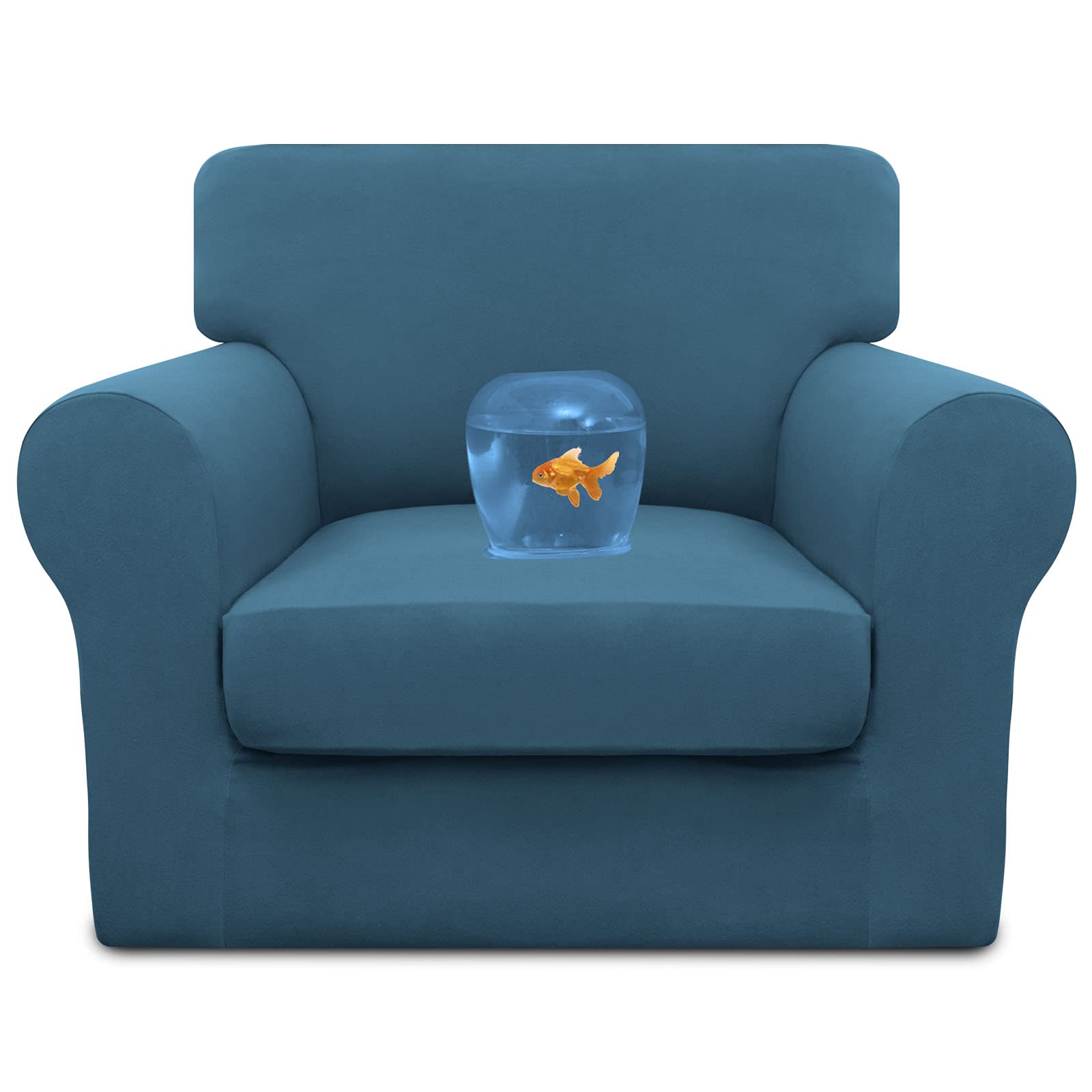 Easy-Going Waterproof 2 Pieces Chair Cover Couch Covers for Sofa