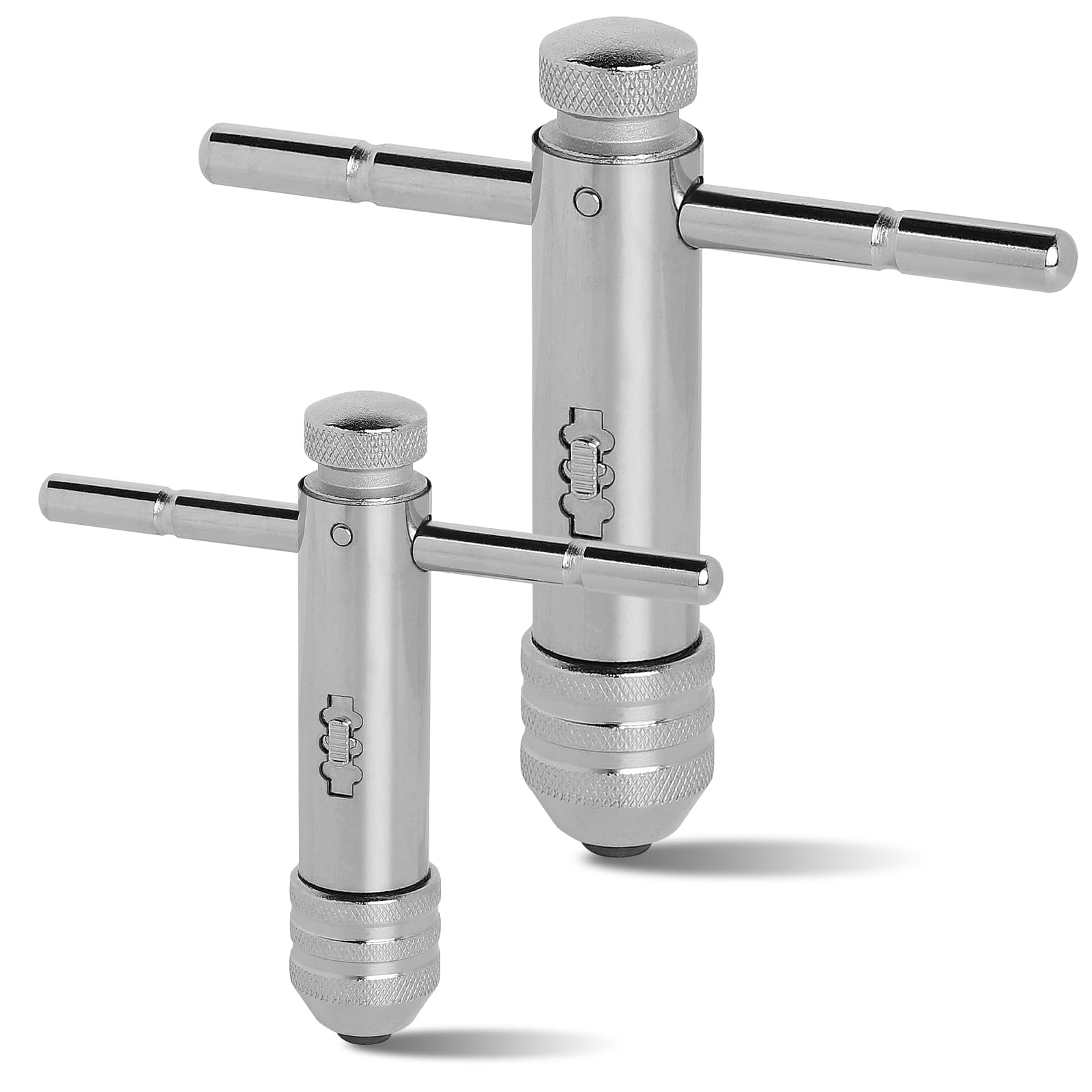 Giramaschio a Cricchetto Regolabile Set Maschi per Filettare HSS Titanio Rivestito M3-M8 M5-M12