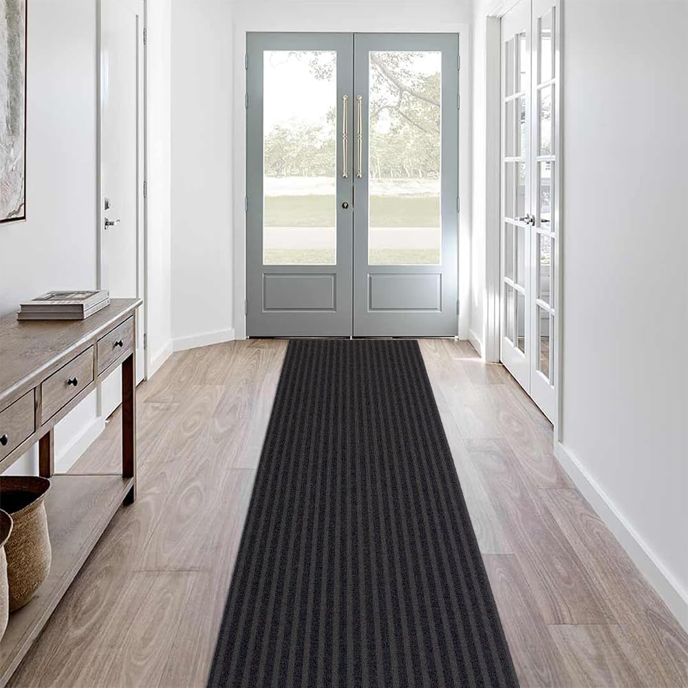 LITA Customized Size Hallway Runner Rug with Rubber Backing, Backed Non