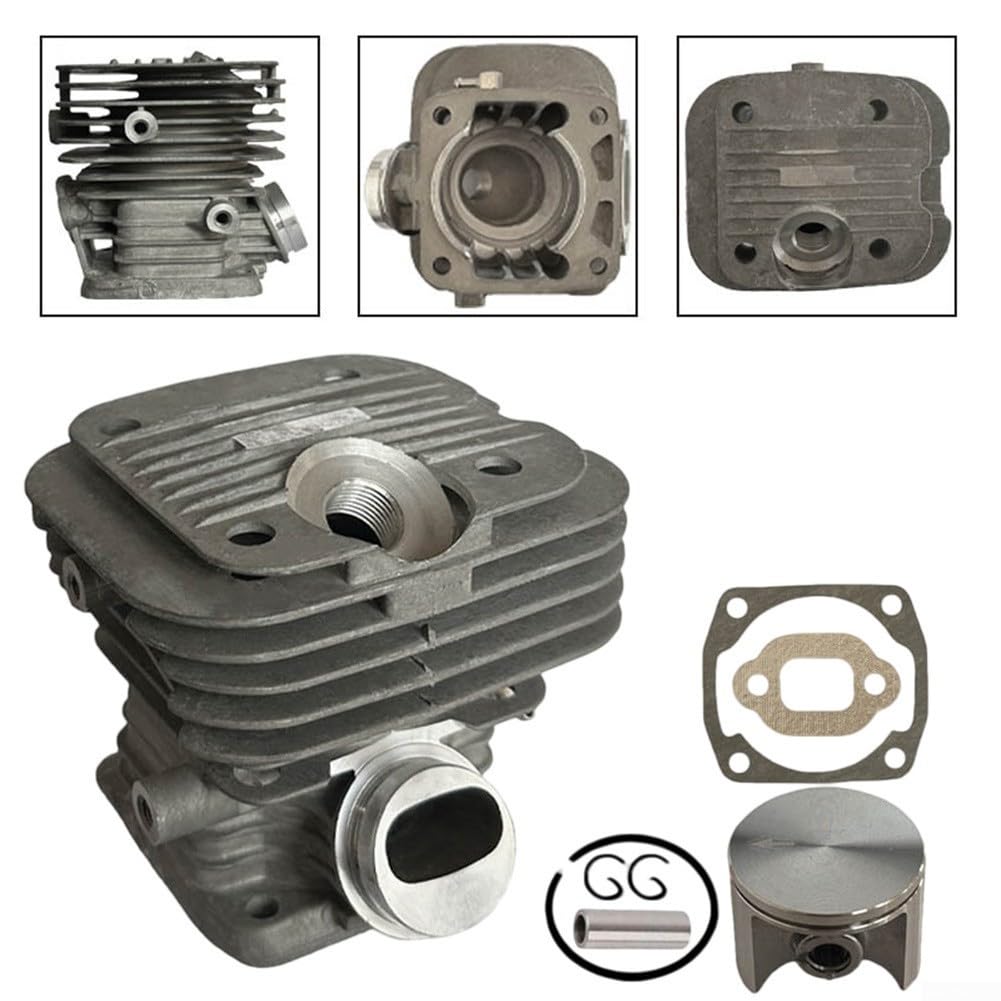 42mm Zylinder und Montagesatz für PS-351 PS-420 PS-421 PS-350 Kettensäge, Metallmotor Umbau-Set mit OEM 195131201 Spezifikation für anspruchsvolle Außenanwendung(A)