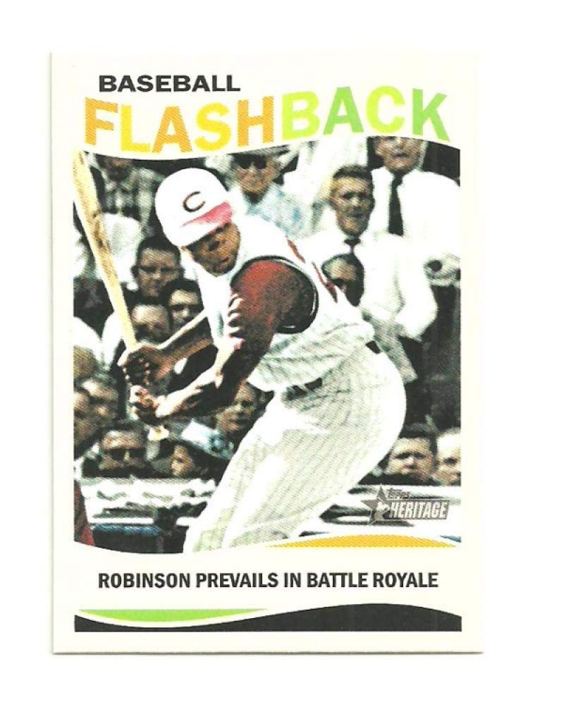 2013 Topps Heritage Baseball Flashbacks #BF-FR Frank Robinson Reds MLB Baseball Card NM-MT