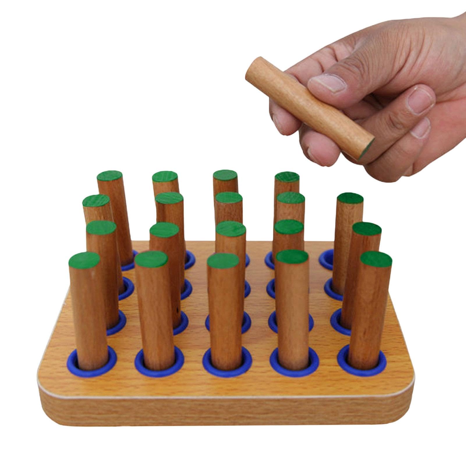 ②新品未使用品　DLM　木製　ギザギザペグ　M14576　手指先運動　リハビリ Amazon.co.jp: 指の器用さペグボード - 指の器用さのためのペグボード