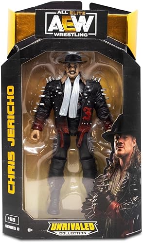 Miniatura 1 de AEW - Figura de acción de lucha libre sin igual de la colección de luminarias inigualables (elige luchador) (Chris Jericho (Painmaker))