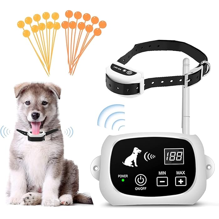 Buy Wireless Dog Fence,2022 Electric Fence System for Stubborn Dog,Wireless Dog Boundary