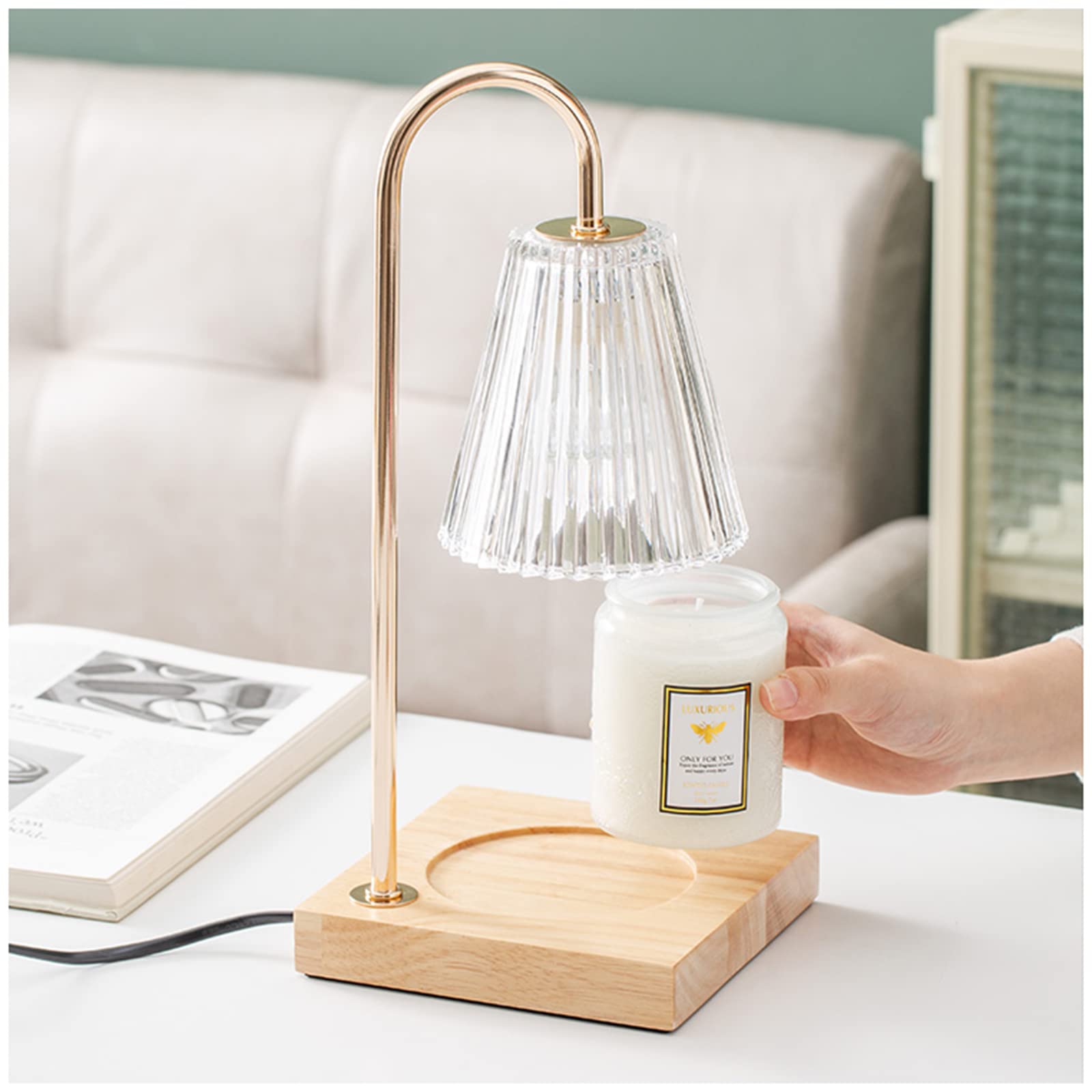 きらきら輝く光とともに アロマウォーマー ランプシェード 新しい到着