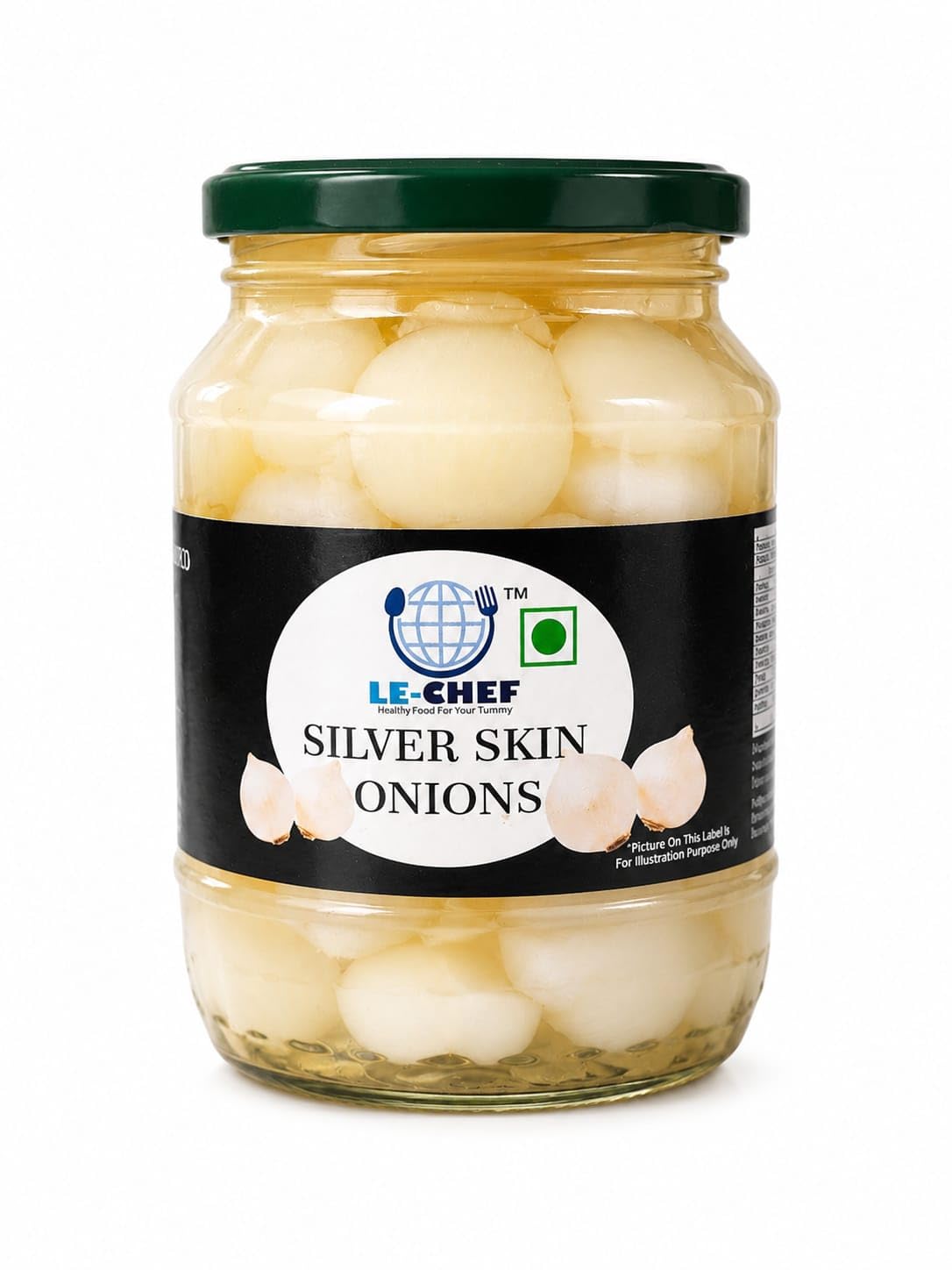 LE-CHEF Silver Skin Onions | Cocktail Onions for Drinks, Salads & Party Platters | Pickled Garnish with Crisp Bite & Tangy Taste | Ideal for Martinis, Appetizers & Gourmet Cooking-image-7