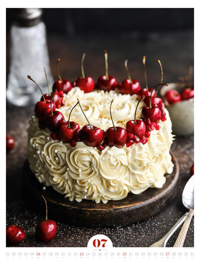 Sucré Kalender 2025, Wandkalender im Hochformat (50x66) - Lifestyle-Kalender für Genießer:innen, Torten-Bäcker:innen und Fans von Desserts und ... Fans von Desserts, Patisserie und Schokolade