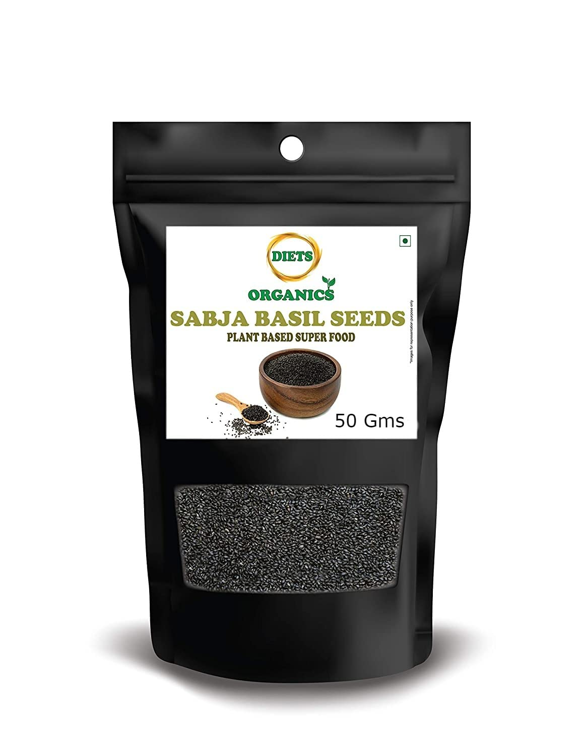 DIETS ORGANICS Sabja seeds/Basil Seeds/Tukmariya/Bapji Seed for Protein | Iron | Calcium | Anti Oxidants || for Weight Loss (Raw Seed)-50gms (B0B63ZGNKK) Amazon Price History, Amazon Price Tracker