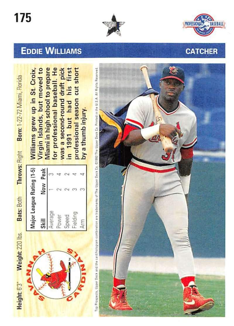 Amazon.com: 1992 UD Minors Baseball #175 Eddie Williams Savannah