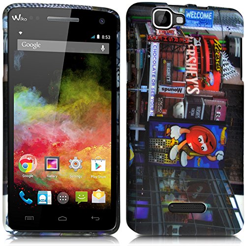 Seluxion - Housse Etui Coque Semi Rigide avec Motif KJ26 pour Wiko Rainbow + Film de Protection