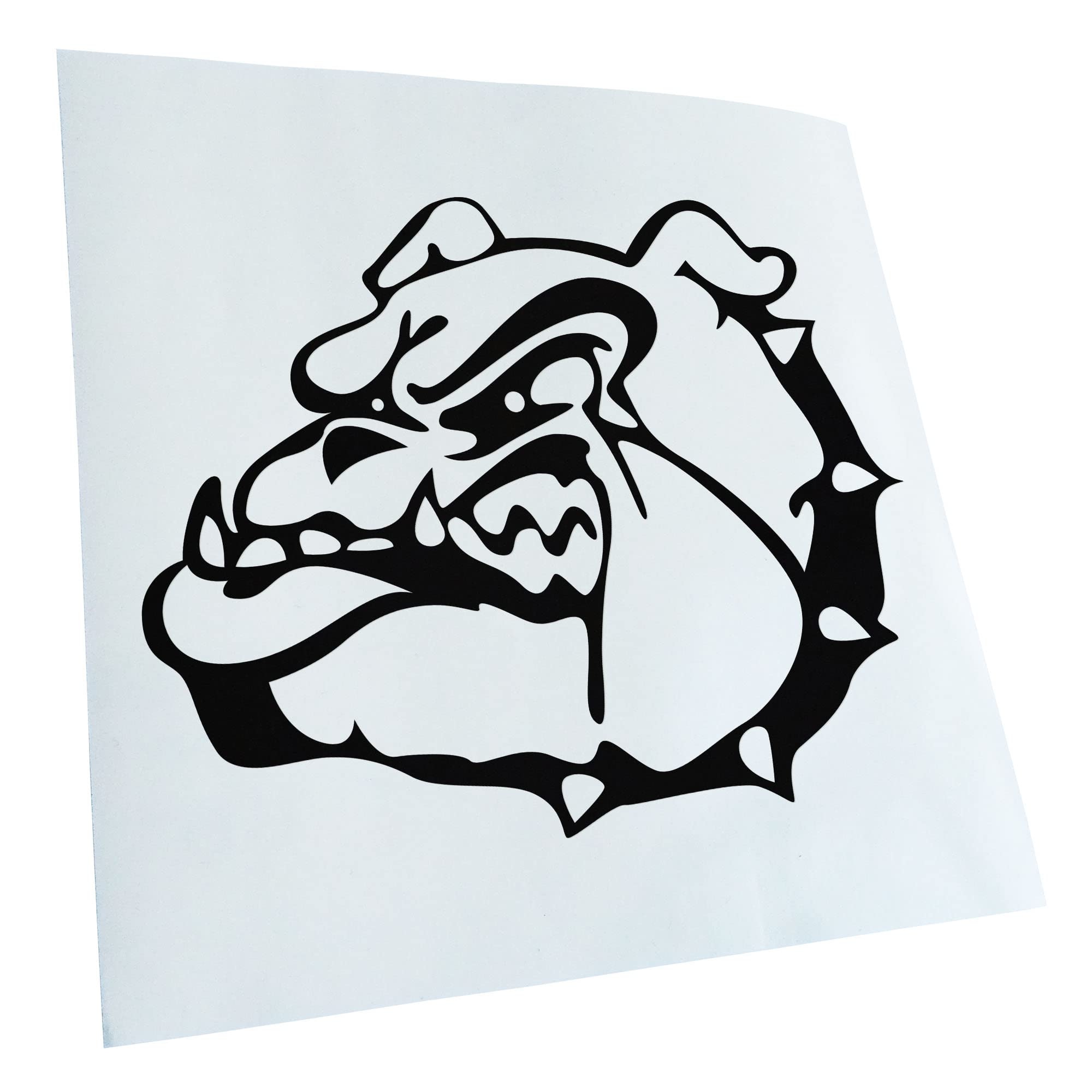 Kiwistar Bulldog Symbol Fighting Dog in 15 Colours Neon + Chrome Sticker
