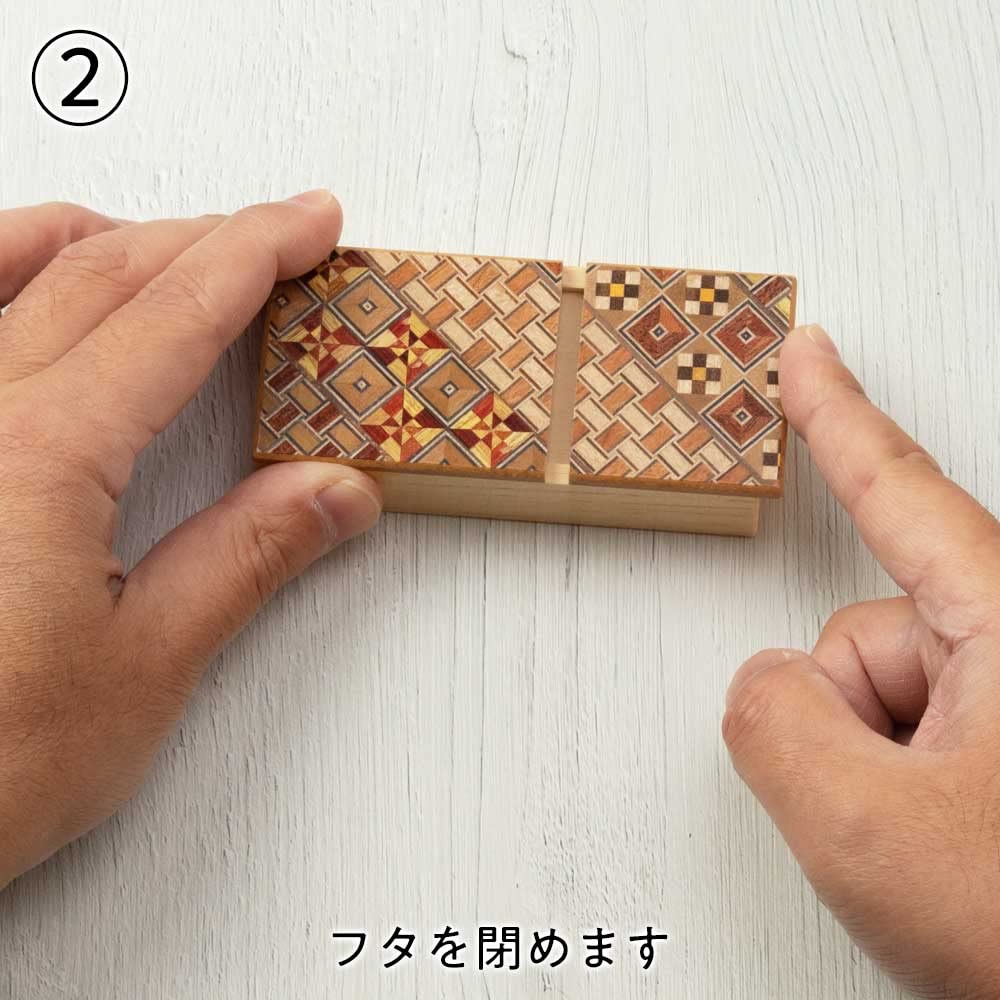 Amazon | 箱根寄木細工 からくりコインBOX 中に入れたコインが消える