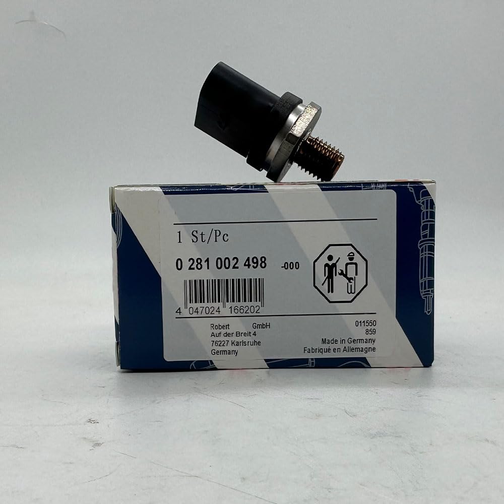 Capteur haute pression de rampe d'injection de carburant, lot de 3 pièces, haute qualité, avec boîte 0281002498, compatible avec Mercedes Benz ACEGMS Sprinter Smart 0041537528(1pcs With B-osch Box)