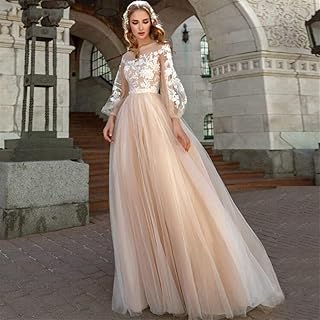 Stylish Simplicity Wedding Dress Applique A-Line Stylish Simplicity Wedding Dress Lantern Sleeves Tulle Boho Style Stylish Simplicity Wedding Dress Princess Wedding Evening Dress Stylish Simplicity W