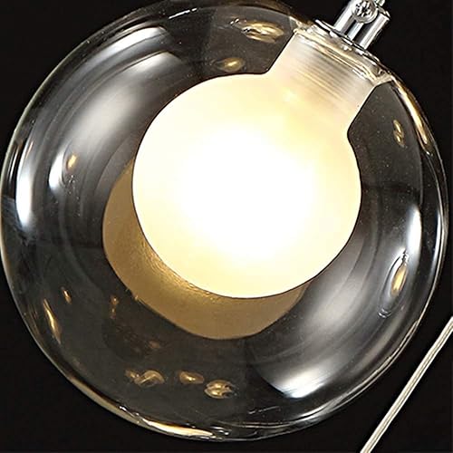 Miniatura 5 de NERDOH Candelabros para escaleras 12 bolas de cristal luces múltiples modernas creativas para sala de estar lámpara colgante de burbujas de cristal