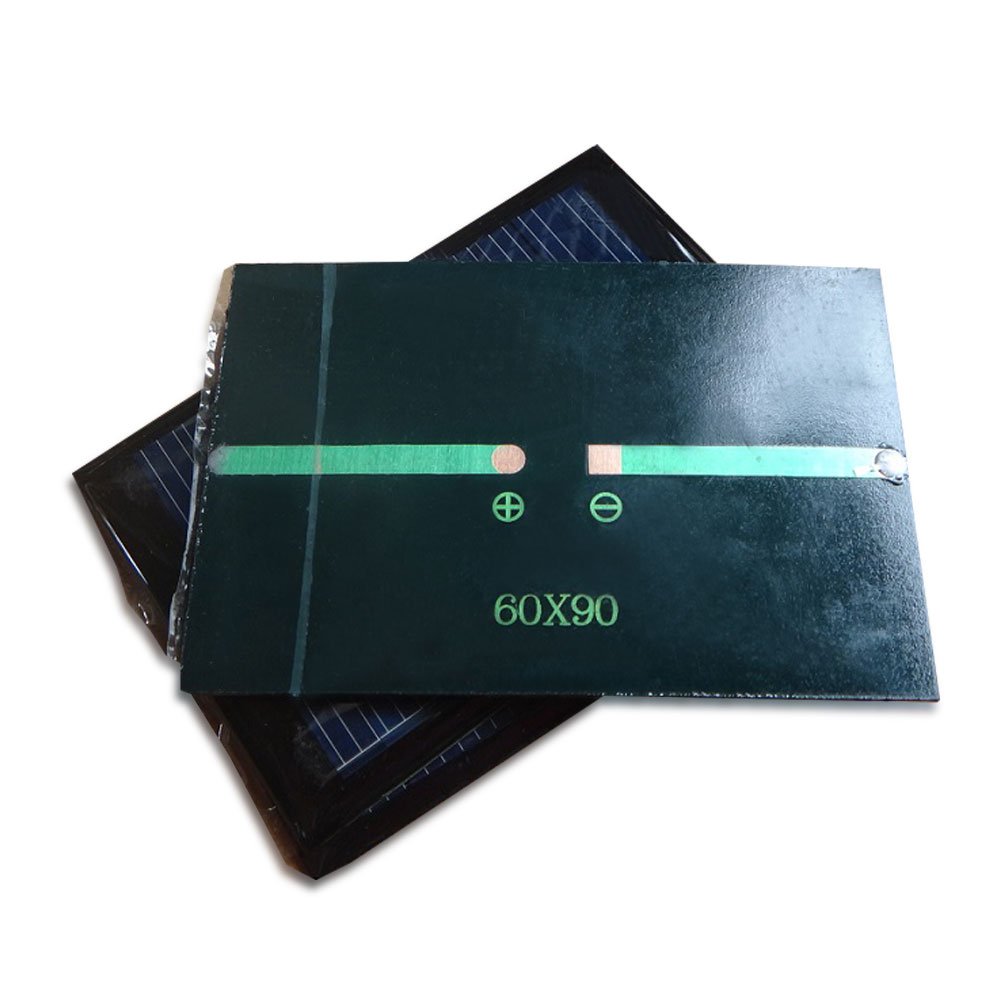 NUZAMAS Ensemble de 4 pièces 6V 100mA 90X60mm Micro Mini Cellules à Panneau Solaire pour énergie Solaire Énergie, Bricolage, Projets scientifiques - Jouets - Chargeur de Batterie