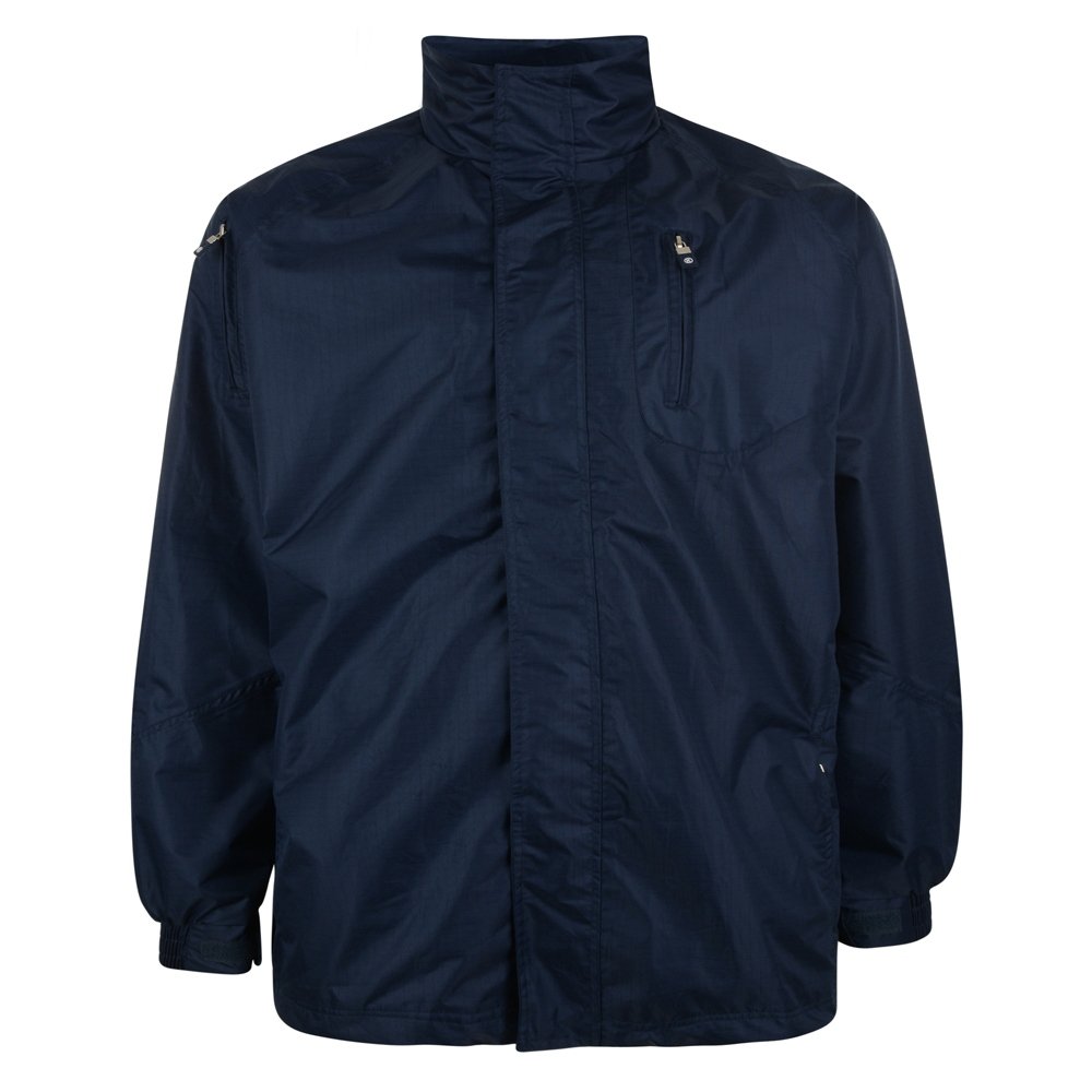 Kam Men's Black : Waterproof Breathable Rain Jacket 2XL 3Xl 4XL 5Xl 6XL 7Xl 8XL (6Xl)