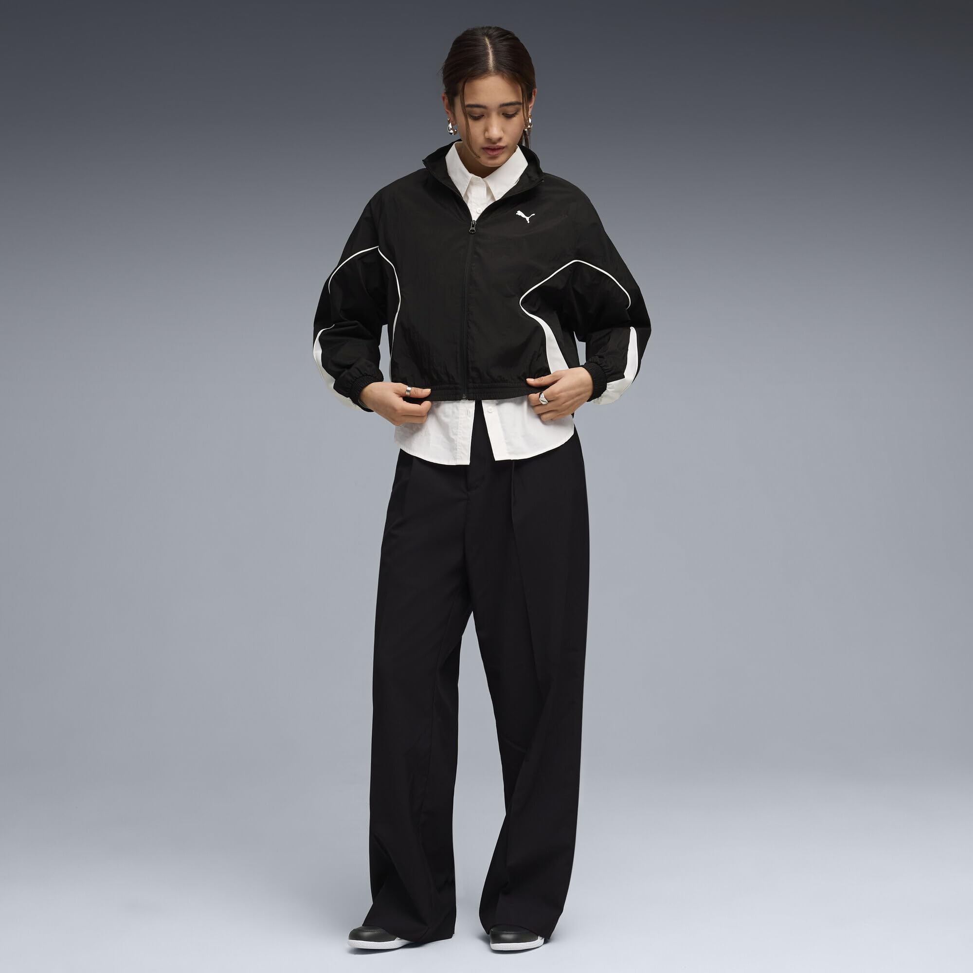 PUMA Sport Relaxed Woven Full-zip Jacket Chaquetas tejidas Mujer (Pack de 1)