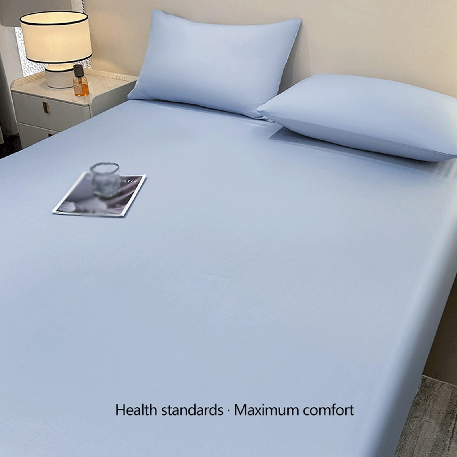 Bettlaken ohne Gummizug Tencel 180x230cm bis 245x265cm Sommer Kühlendes Betttuch ohne Gummi Ultraweiches Atmungsaktives Laken in Hotelqualität(Khaki,245x250cm)