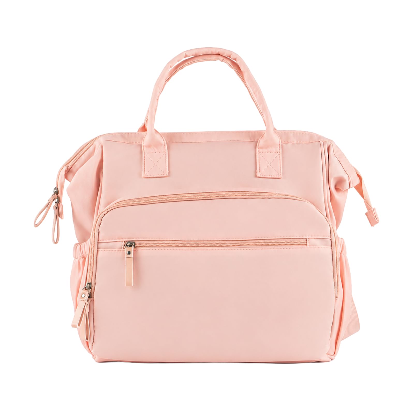 BLOMZA Large Nappy Changing Bag Backpack with 14 Pockets (Pink)