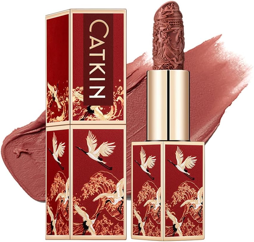 - Semi-Matte Lipstick Hydrating High Impact Color Infused with Vitamin E and Avocado Oil Smooth Soft Texture Long Lasting Matte Finish 158