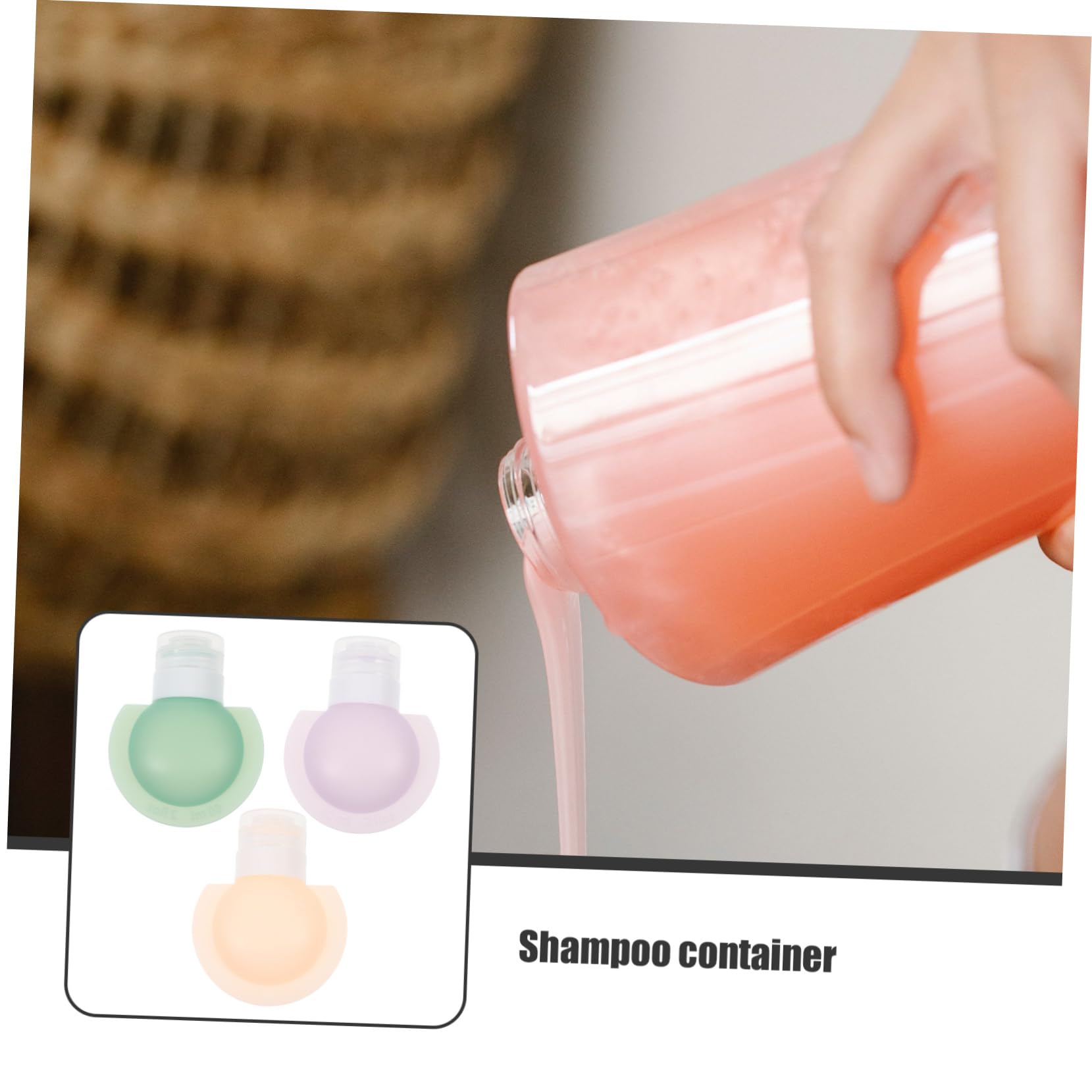 BESTYASH 5 Sätze Silikonflaschen Teiliges Nachfüllbare Kosmetikflaschen Für Shampoo Und Flüssigkeiten Auslaufsicher Klein Für Unterwegs Toilettenartikel Und Körperpflege 3 Stück * 5