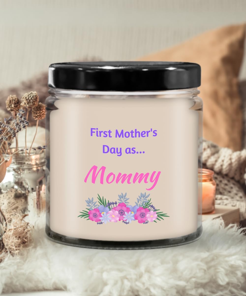 First Mother' Day as Mommy Candle, Candles with Sayings, Candles with Text, Birthday Gift, Mother's Day Gift, Holiday, Baby Gift