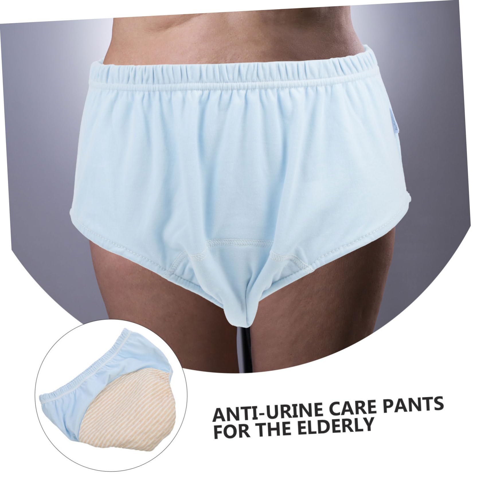 Didiseaon Pannolino Lavabile per Incontinenza Anziani, Biancheria Intima Urinaria Riutilizzabile Traspirante Xl, Mutande Anti-perdita Comode per Pazienti Allettati e Uso Quotidiano