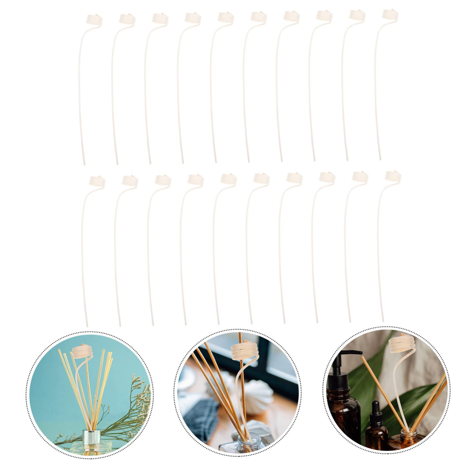 BIUDECO Fragrance Sticks for Essential Oil Diffusers 20pcs Diffuser Sticks Car Aromatherapy for Accessory