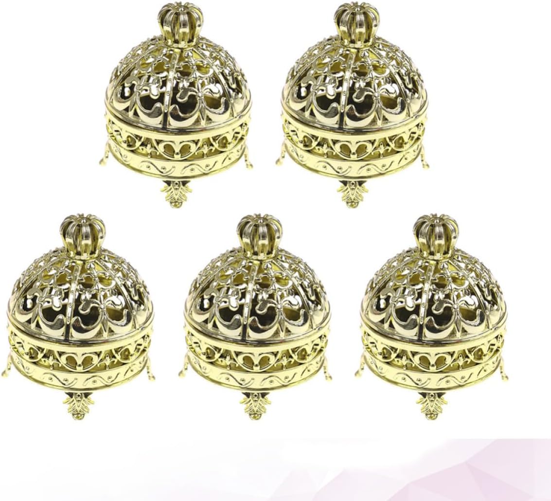 FRCOLOR 5pcs round Crown Shape PP Candy Box for Birthday Wedding Party Xmas image 4