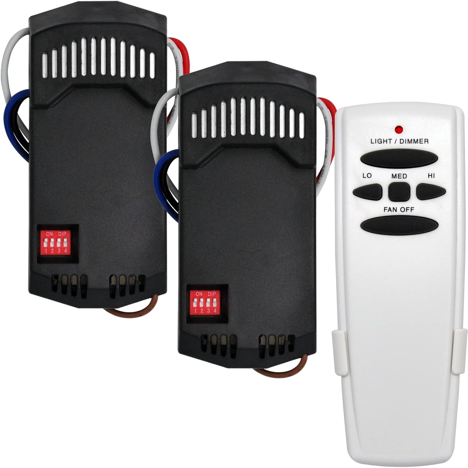 Fan-HD Kit + FAN28R Bundle, Universal Ceiling Fan Remote Control Kit Replacement for Hampton Bay, Hunter, Harbor Breeze, No Reverse, Replace Fan-HD, HD5, UC7078T, CHQ7078T, Standard-RR7079T