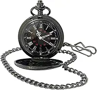 Relógio De Bolso Quartz Clássico Com Corrente Estilo Antigo Retro Vintage