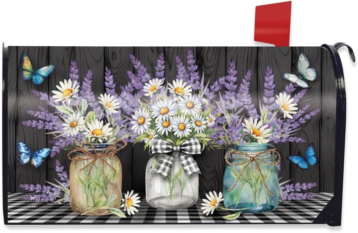 Briarwood Lane Lavender and Daisies Mailbox Cover