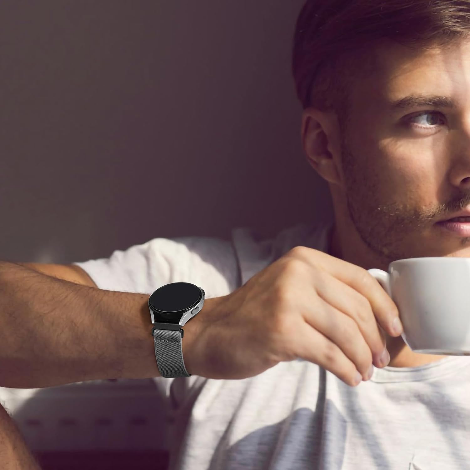 Easuny 12 Pack Stretchy Bands Compatible with Samsung Galaxy Watch 7 6 5 4 FE 40mm 44mm Band, Galaxy 5 Pro 45mm, 6 Classic 47mm 43mm, 4 Classic 46mm 42mm, Active 2, 20mm Elastic Watch Strap for Women - Image 3