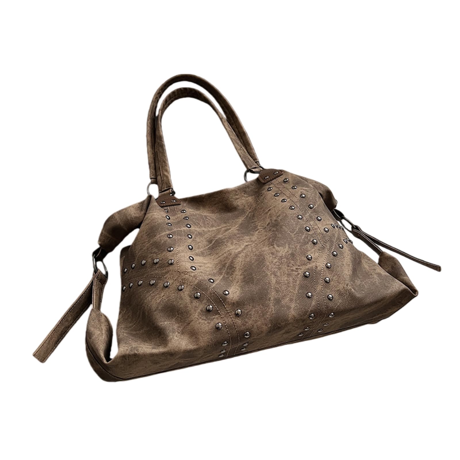Torba crossbody nity duża pojemność PU ramię dla kobiet zima damska punk styl torby torebki