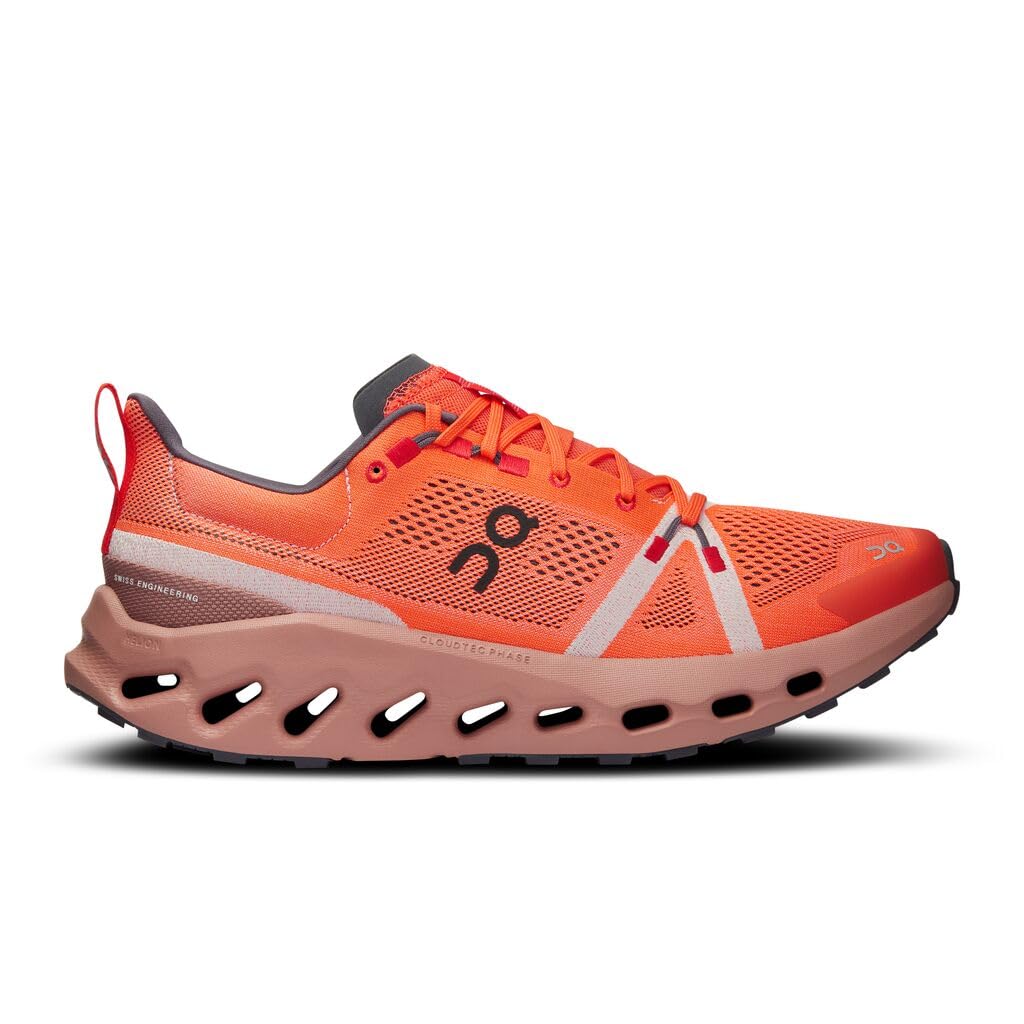 On Running 3ME10112150 Cloudsurfer Trail Herren Flame Dustrose EU 36.5