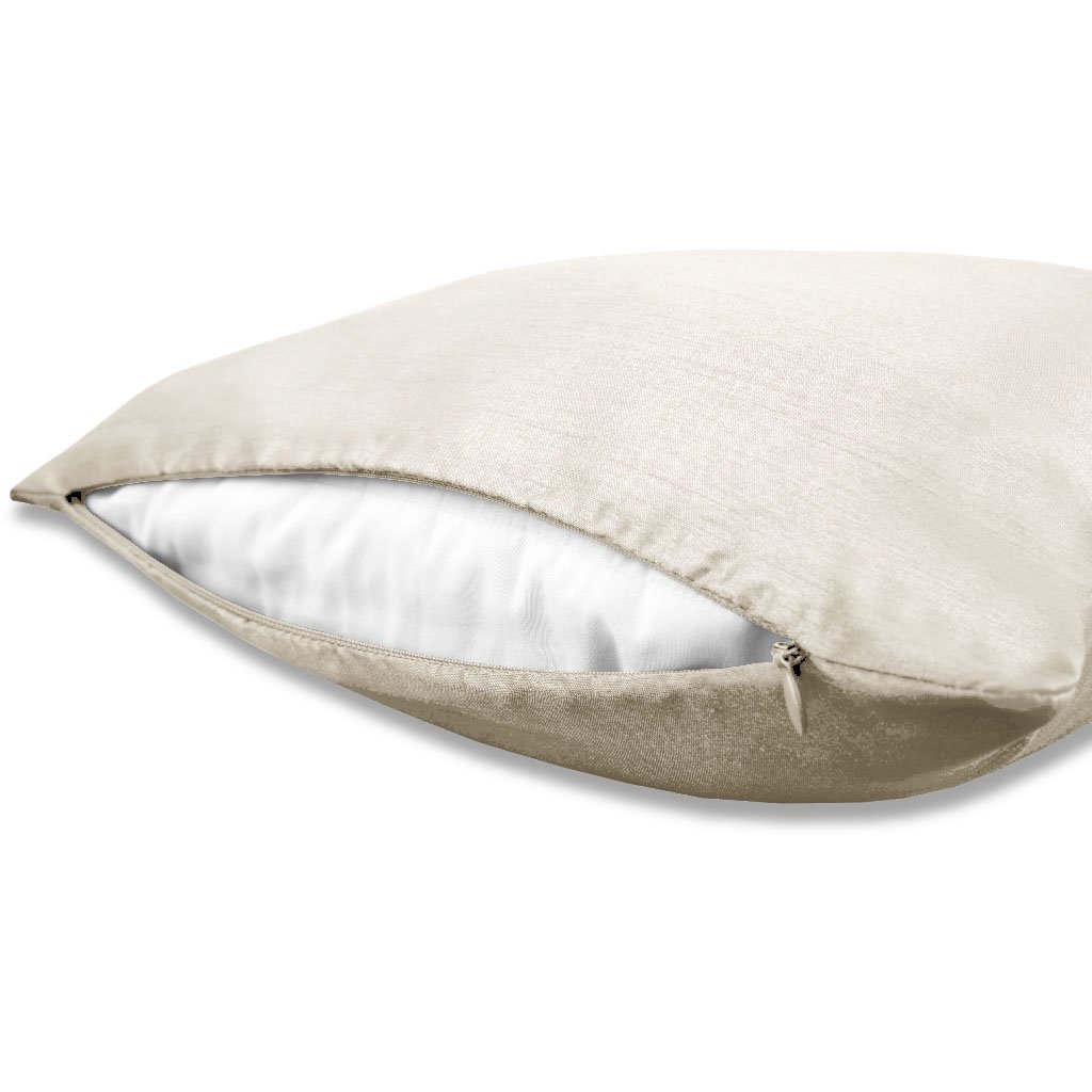 Ferm Living Cuscino Lay, 50 x 50 cm, sabbia - bianco naturale | Finnish Design Shop