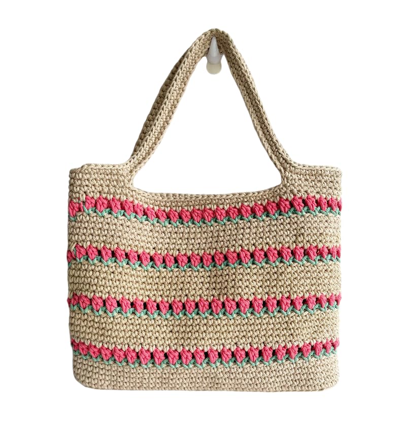 i.f.h Bag Girl Shoulder Bag Girl Crochet Summer Shoulder Bag Gift Idea Women Recycled Cotton Crochet-picture-47