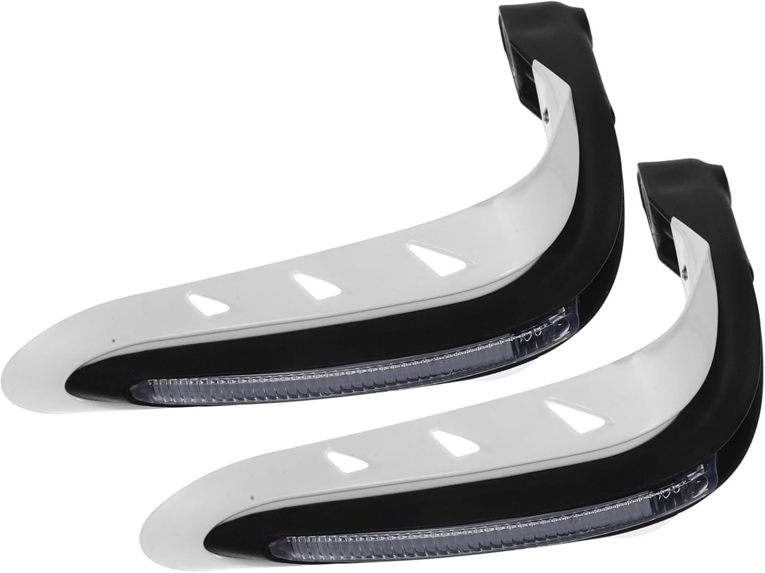 2pcs Led Handlebar Guard for Motorcycle Handguard with Stylish Design Enhanced Safety and Easy Installation Fit for Various Motorcycles White
