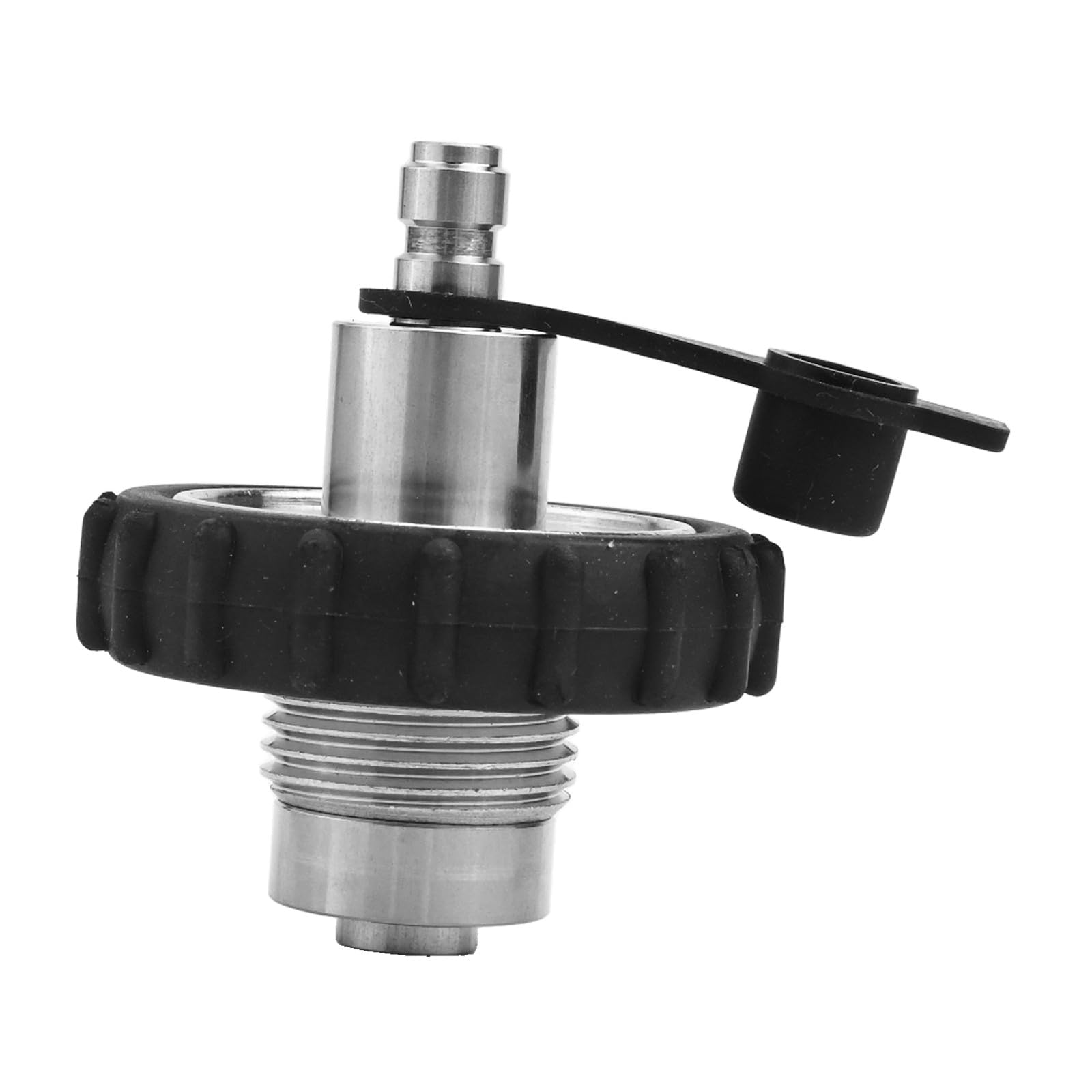 BEAZOOM for Stainless Steel Scuba Diving Cylinder Connector Adapter for G5/8 DIN to 8mm Male with Protective Cover for Underwater Activities