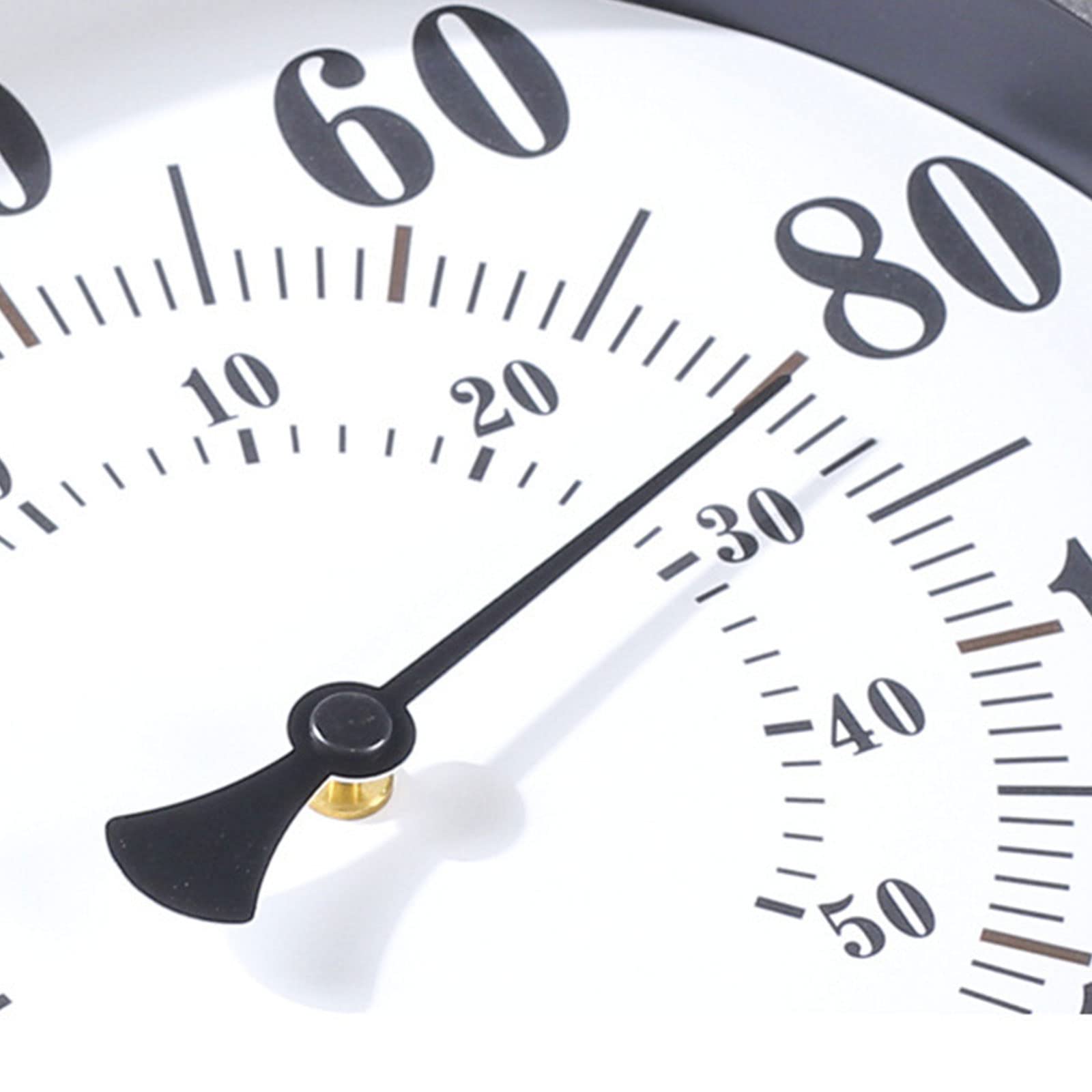 2-in-1-Temperatur und Luftfeuchtigkeitsmesser, keine Batterie erforderlich, Hygrometer, rund, 7, Zoll, für Zuhause, Zimmer, Gefrierschrank, Gewächshaus, klassisches Thermometer für Raumtemperatur