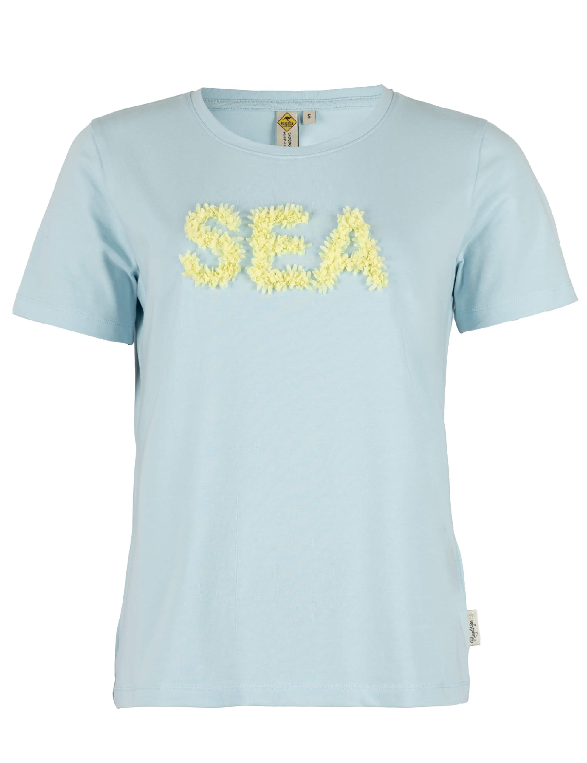 ROADSIGN australia Damen T-Shirt mit dekorativer Applikation, aus elastischer & komfortabler Baumwolle