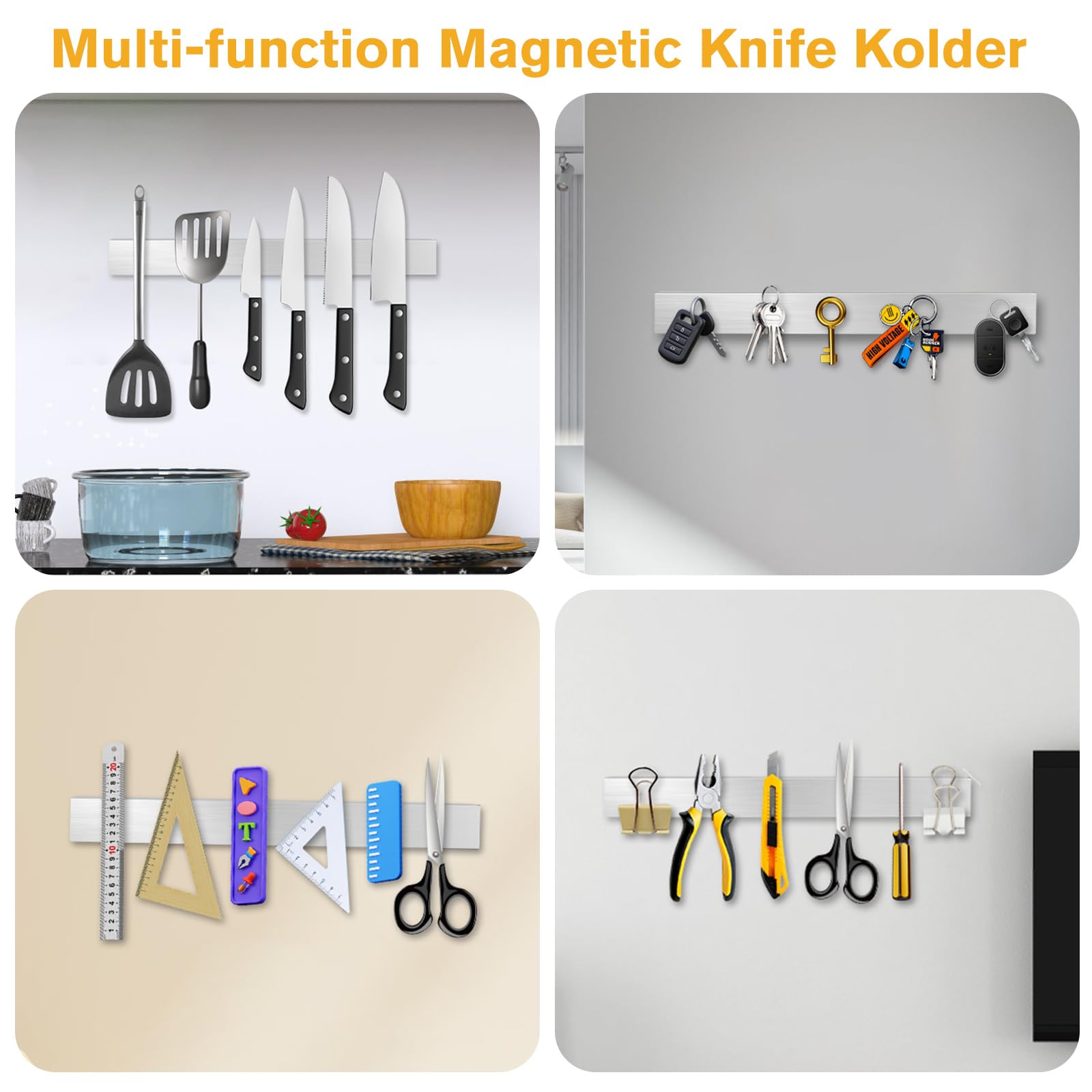 4x Porta Attrezzi Magnetico Barre 30,5 Cm - Supporto - Foto 7