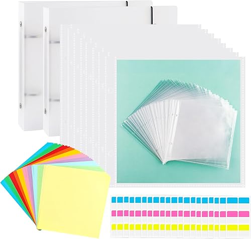 Carpeta de almacenamiento para plantillas de galletas para almacenamiento de plantillas de 6 x 6 pulgadas, troquelados, álbumes de recortes, sello