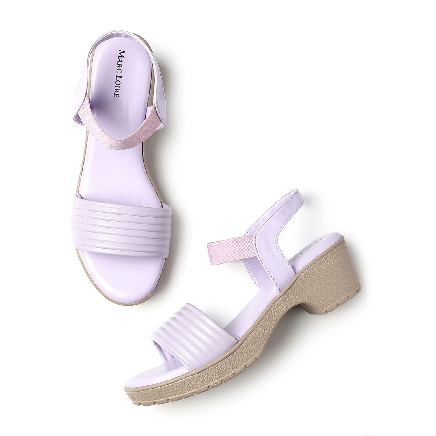 Marc Loire Women’s Comfortable Slip-on Casual Block Heels (Lavender, 3) (B0C3462CZ8) Amazon Price History, Amazon Price Tracker