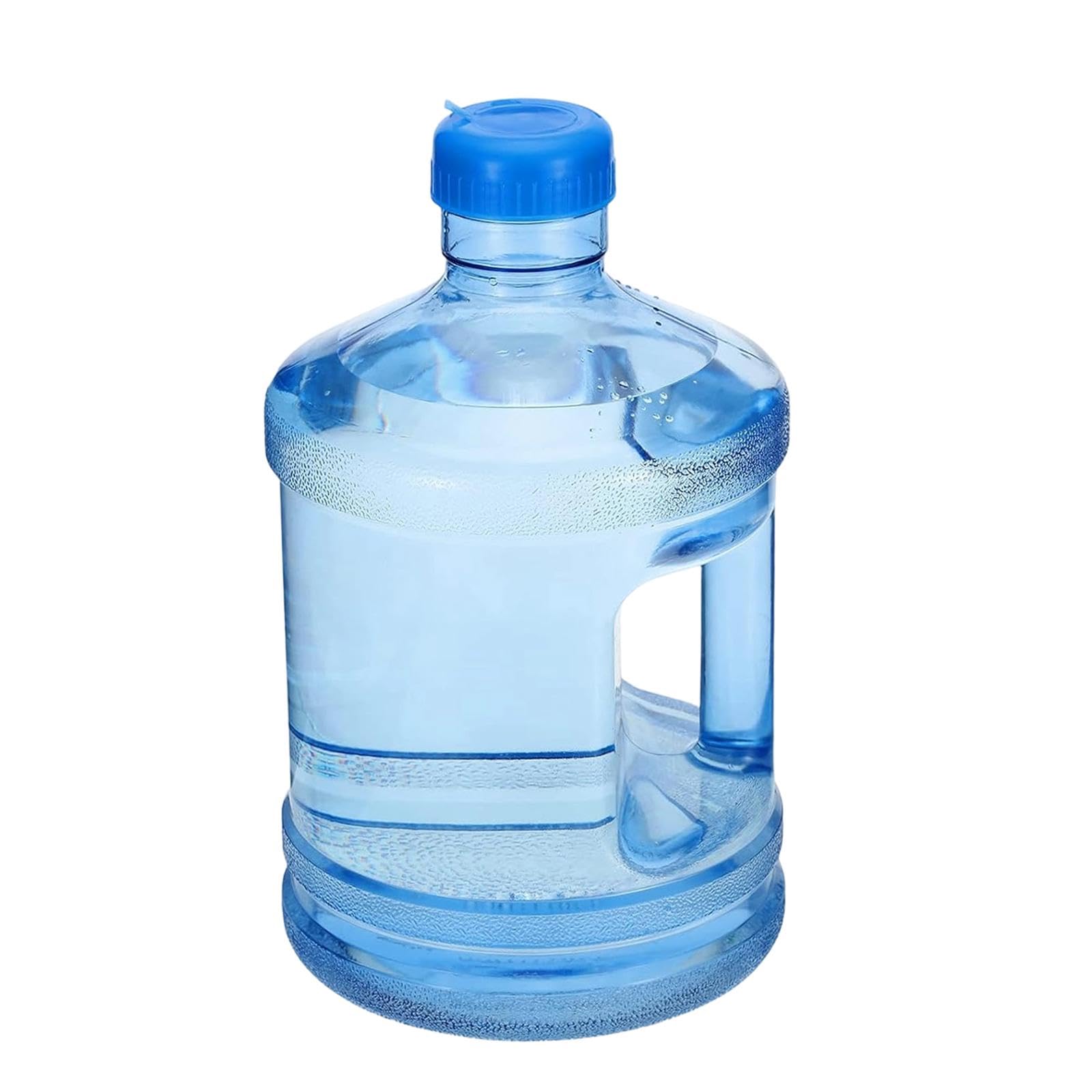 Milageto Water Bottle Drinking Bucket Sturdy Outdoor Reusable Drink Container Water Jug for Running Home Use Fitness Routines, 3L Blue